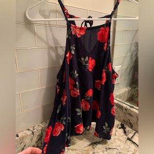 Hollister flower tank top